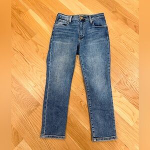 KUT from the Kloth Reese Fab Ab High Waist Ankle Slim Straight Leg Jeans size 2P